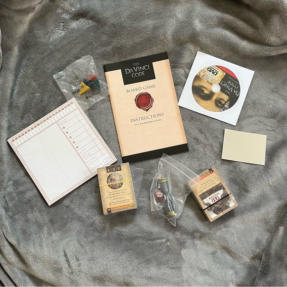 The DaVinci Code Board Game 2006 Columbia Roseart - Picture 3 of 6